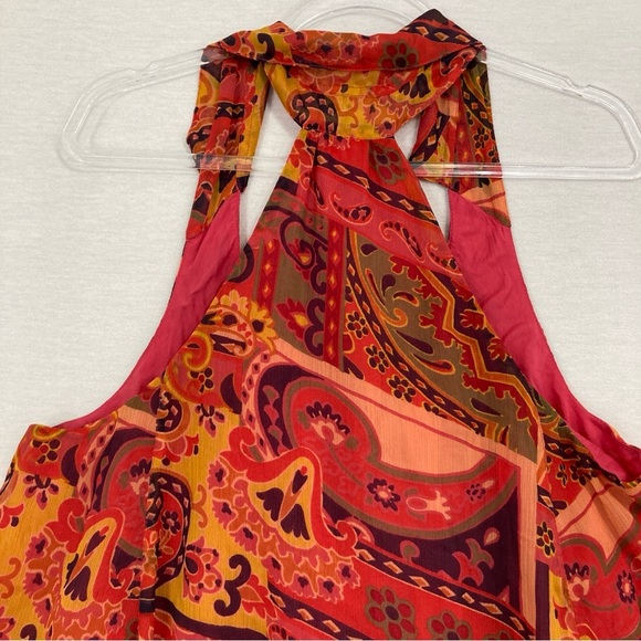 Free People Strawberry Meadow Combo Soft Flowy Boho Festival Top Medium - Picture 5 of 11